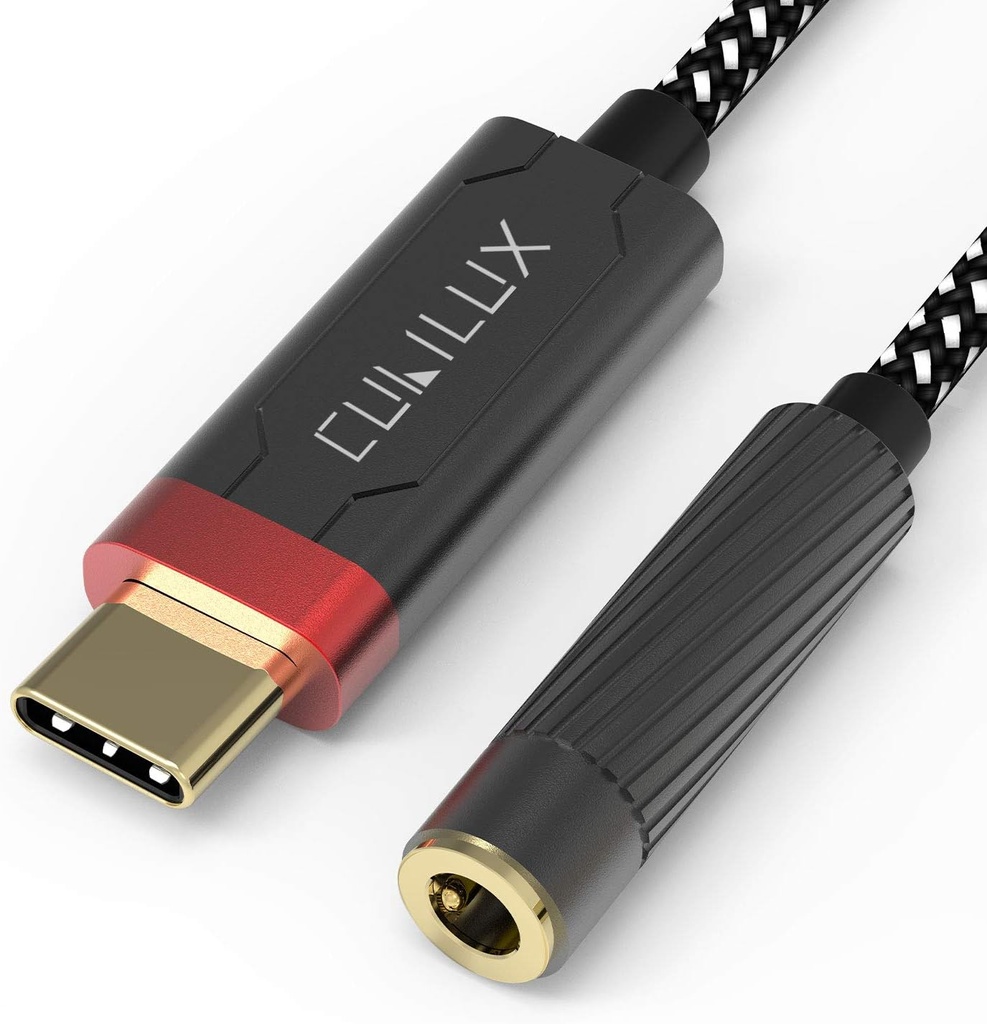 Cubilux HiFi USB C ヘッドフォンアンプ ESS9118EC DAC、USB C から 3.5 mm オーディオ アダプター for iPhone 15 + 15、iPhone 15 Pro Max、iPhone 16/16Pro、Samsung S24/S23/S22 Tab S9/S8/S7、ピクセル 8/7/6 Pro もっと