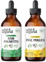 ワイルド & オーガニックソー Palmetto Tincture 4 fl oz & パイン Pollen Tincture 4 fl oz