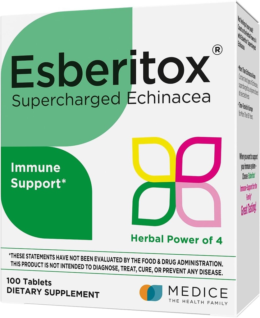 スーパーチャージEchinacea - 100錠 - ワイルドインディゴルート&パープルコーンフラワーと免疫サポートハーブサプリメント - 臨床的にテスト - ドイツ製