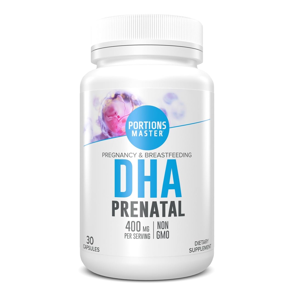 ポーションマスターDHAプレナタール、300mg DHAの残忍なオメガ3の補足、サポート胎児の頭脳及び目の開発、妊娠及びbreastfeedingの栄養物、非GMO、グルテンフリー(30 Softgels)