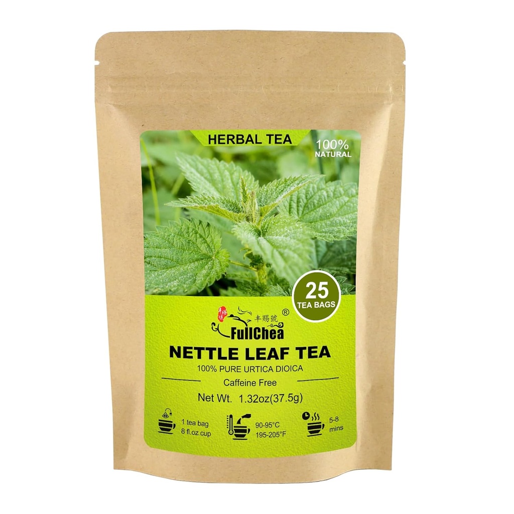 フルチェア - ネトルリーフティーバッグ、25ティーバッグ、1.5g /バッグ - 自然にStinging Nettle Tea - 目の健康をサポート&ボンズを強化