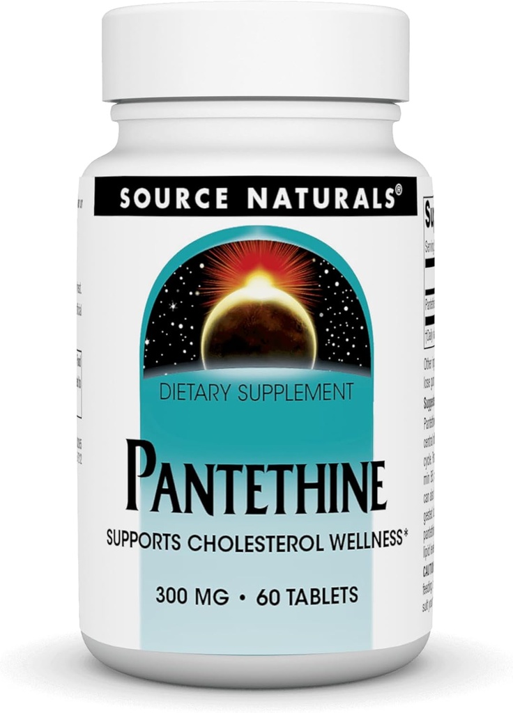 源のNaturalsのPantethine、サポートCholesterlのウェルネス*、300のmg、60のタブレット