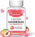 砂糖の自由なカルシウム クエン酸塩のグミ、Calciumのマグネシウムのグミ、ビタミンD3及びK2のBones筋肉および接合箇所、ピーチの味- 60 Ct