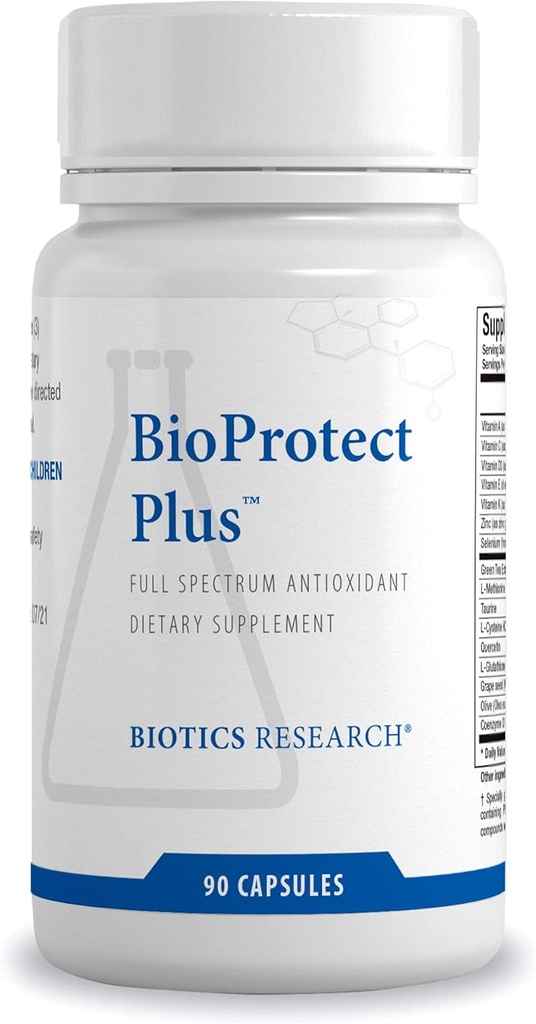 バイオ医薬品研究BioProtect Plusは、酸化損傷から体を保護し、全身の健康、免疫健康、心血管の健康をサポートします。 グルタチオン、CoQ10、タウリン、SODのカタラーゼ90のカプセル