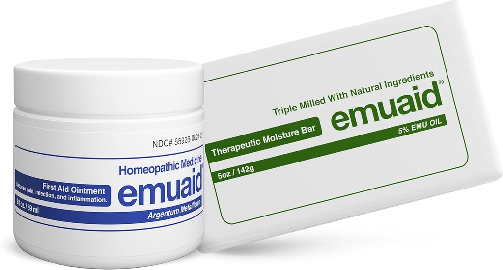 emuaid Eczemaの修理用キットのTherapeutic湿気棒が付いている規則的な強さ2ozはまたLichenのPlanus、ベッドのSores、Ringwormおよび割れたHeelsのために適しています