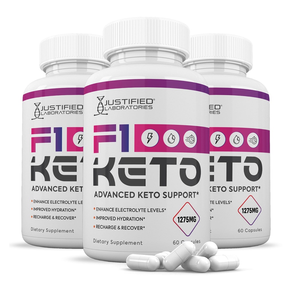 (3つのパック) F1 Ketoの丸薬1275MGの新しい及び改良された方式はAppleのサイダーの酢の余分バージンのオリーブオイルの粉の緑茶の葉180のカプセルを含んでいます