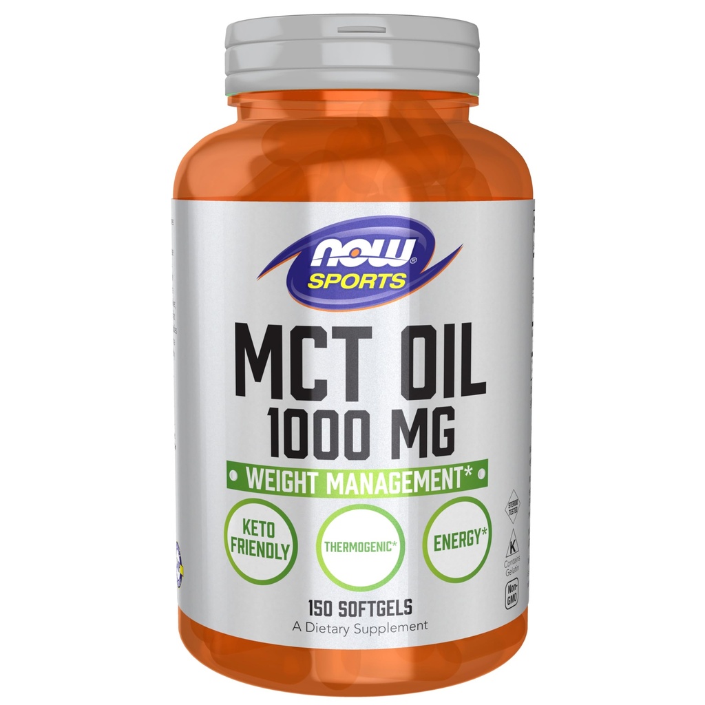 NOWの食糧スポーツの栄養物、MCT (中鎖のtriglycerides)オイル1000のmgの重量管理、150のSoftgels