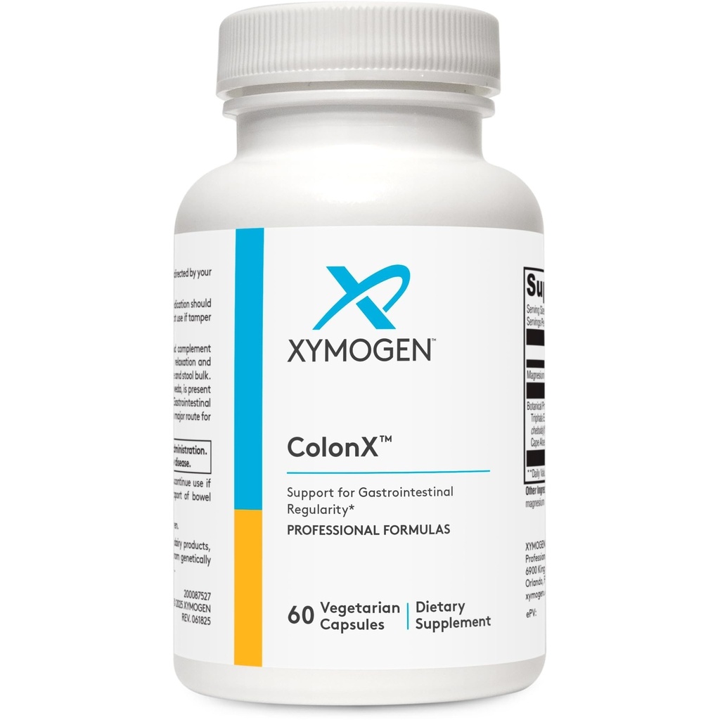 XYMOGEN ColonX - GI Motility、スツールバルク、消化、同化、および排除をサポート - マグネシウムのクエン酸塩、ケープアロエ(60カプセル)によるTriphalaサプリメント