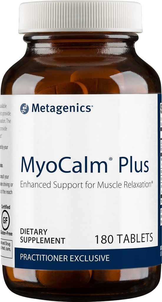 Metagenics MyoCalm Plus - パッションフラワー、バレリアン、レモンバーム、マグネシウム&カルシウムによる筋肉のリラックスとストレスサポート - 睡眠の質をサポート - 非GMO、グルテンフリー、ベジタリアン - 180錠