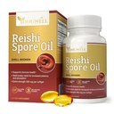Reishi の胞子オイルの貝の壊れた余分強さ 500mg (60 の Softgels)