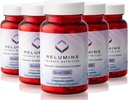 ReluminsのAdvanceの栄養のGluta 1000 -減らされたL-Glutathione、アルファLipoicの酸及びローズHIPSの米国でなされる皮及び全面的なウェルネスのための酸化防止サポート- 30のカプセルX 5のびん(75日の供給)