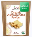 Jiva Organics Ashwagandha Root Powder 1.25 Pound (20oz) - Gluten Free、インドのGinseng、未加工、純粋な、非GMOの実験室によってテストされるAyurvedicインドの粉