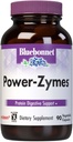 Bluebonnet Nutrition Power-Zymes, Protein Digestive Support*, Soy-Free, Gluten-Free, Dairy-Free, 90 野菜カプセル, 90 サービング