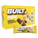 Built Bar, Puff Protein Bars, Banana Cream Pie Puff, 17g Protein Snacks, On-The-Go Bars, Only 140 Calories, 6g Sugar, Collagen, Gluten Free, 12 Count