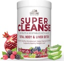 Country Farms Super Cleanse, Super Juice Cleanse, Supports Healthy Digestive System, 34 Fruits and Vegetables with Aloe, Promotes Natural Detoxification, Drink Powder, 14 Servings, 9.88 Ounce