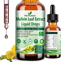 肺のためのMulleinの低下、Lung Detoxのための有機のMulleinの葉のエキスw。ChlorophyllのElderberry OreganoオイルのResveratrol Mulleinのチンチレン アルコールは、元の味、2つのf Fl/Oz放します