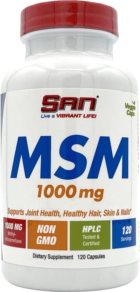 SAN MSM、1000mgの120の帽子