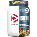 Dymatize x Cocoaの小石ISO100の乳清蛋白質の粉の隔離剤、蛋白質の25g、20のサービング、5.5g BCAAs、120 Cal。、グルテンフリー、1g脂肪、1g砂糖、2g Carb