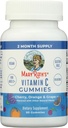 MaryRuth Organics Vitamin C Gummies | 免疫サポート&健康のためのサプリメント | 免疫サポートサプリメント | 大人のためのビタミンC | 完全菜食主義者の | 完全菜食主義者の | 完全菜食主義者の | 60 摂食