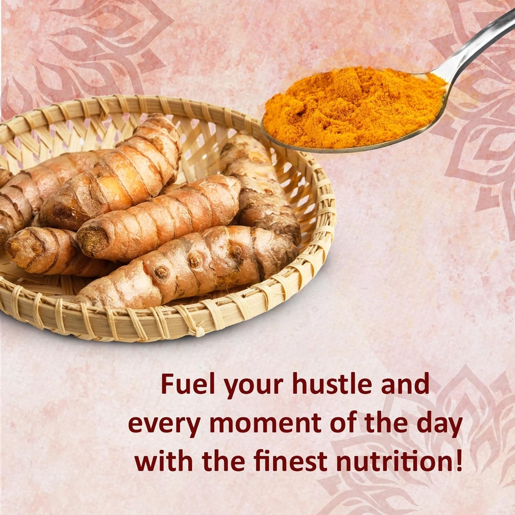 K2 D3と黒胡椒のReddy Naturalsターメリッククルクミン - 関節、骨と免疫の健康のための自然なサプリメント - 蜂蜜と水溶性粉末 - 4.2 oz (120g)