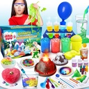 UNGLINGA 100+ サイエンスラボ実験キット for Kids, S.T.E.M プロジェクト活動 教育バースデーおもちゃ 男の子のためのギフトギフト、化学セット、宝石ディグ、ボルケーノ、輝くワーム
