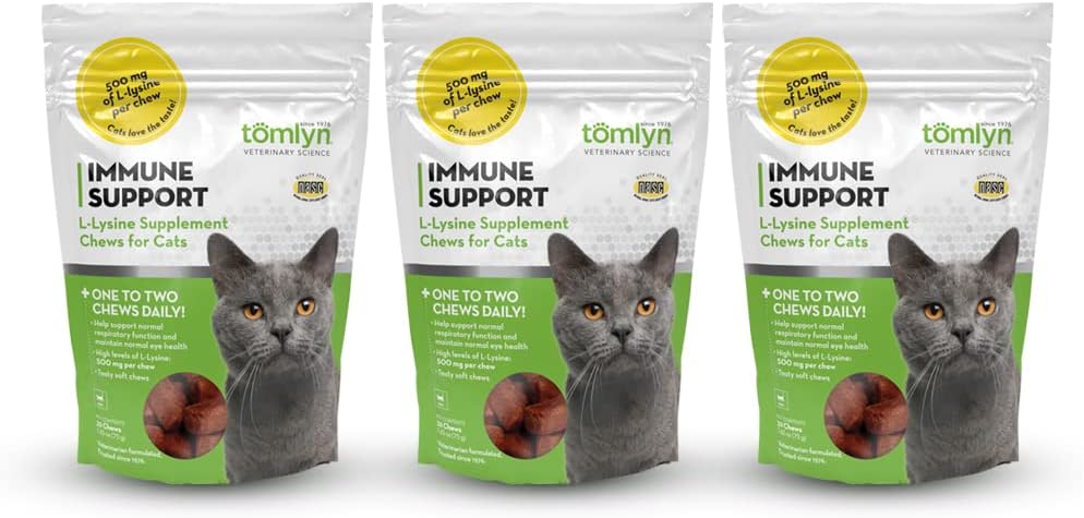 Tomylnの免疫学サポートL-Lysineの栄養物の補足2.65ozそれぞれ(3のパック)