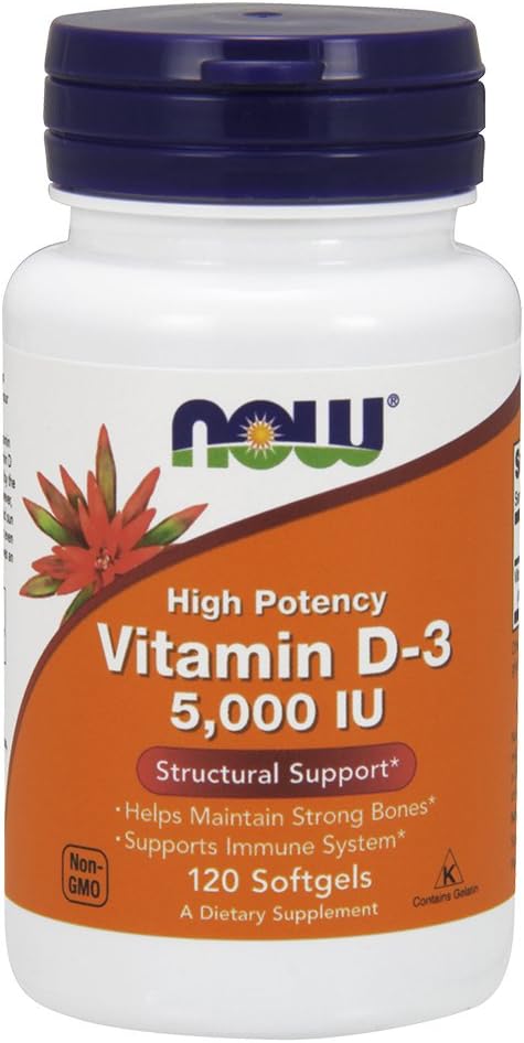 NOW食品ビタミンD3 5000 Iu (360 (120X3))