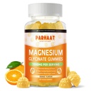 マグネシウムのGlycinateのガミー1000mg - 砂糖はビタミンD、B6、CQ10のCalmの気分及び睡眠サポートとマグネシウムのカリウムの補足- 60のオレンジ ガミーを放します