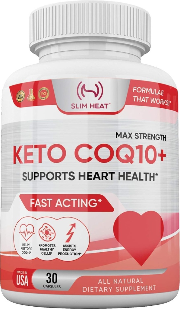 CoQ10 200mg - Fast Absorption Formula for Women and Men - Supports Healthy Heart - All Natural Coenzyme Q10 Supplement - Non GMO, Made in USA - 30 Day Supply