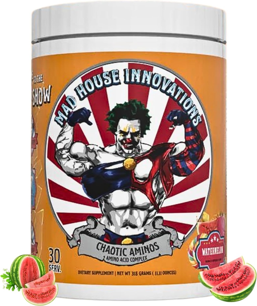 Watermelon のアミノ酸の Insane ポンプ 10.50G のための完全なエッセンシャル アミノ酸の複雑な食事療法の補足、11.11 Oz は筋肉回復及びエネルギー生産 30 のサービングを支えます