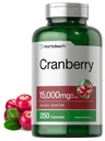 ホバハチクランベリーピル + ビタミンC | 15,000mg | 250カプセル | 濃縮エキスの非GMOおよびグルテンフリーサプリメント