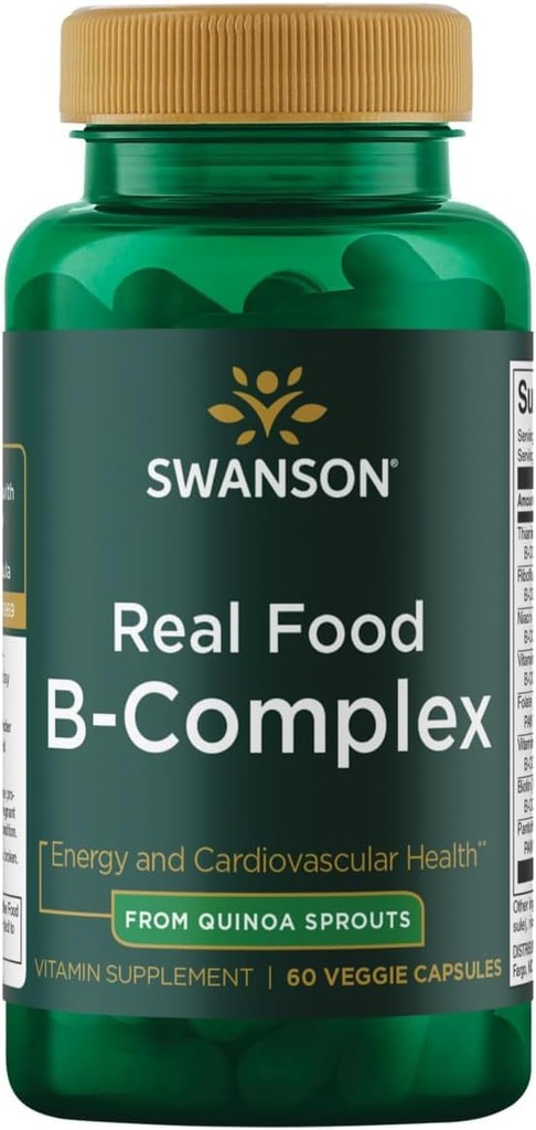 Swansonの実質の食糧ビタミンBコンプレックス60のベジーのカプセル
