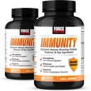 フォースファクター免疫、免疫サポートブースター、エルダーベリーとビタミンCの1000mg、ビタミンD、亜鉛、プロバイオティクス、抗酸化剤、免疫健康防衛のためのEchinacea、90カウント(パッケージ2)