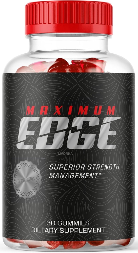 LIVORKA 1 Pack - Maximum Edge Male Gummies - Maximum Edge 30 Gummies for 1 Month, Maximum Edge Control, Maximum Edge Gummies, Maximum Edge Men.