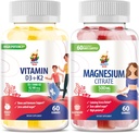 ビタミンD3 K2のグミー5000 IU - 子供のための免疫&骨のSuppor&マグネシウムのグミ - 500mg