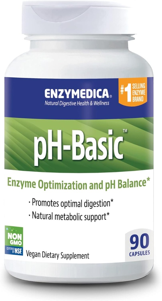 Enzymedica、pH-Basic、消化酵素、栄養素及びハーブ、サポート健康な消化及びpHのバランス、90の計算- FFPを含んで下さい