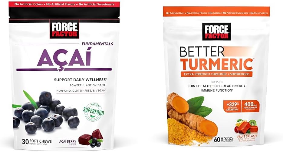 力率 免疫サポートのためのAcaiの柔らかい咀嚼およびよりよいタービン共同サポート補足のHydroCurcのターメリックのクルクミン、30および60の柔らかい咀嚼