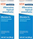 ラグビーのDibucaineの局所麻酔1%の痔の軟膏 - 痛みの軽減のクリーム、痔の処置、反Itchのクリーム1 Oz (2のパック)