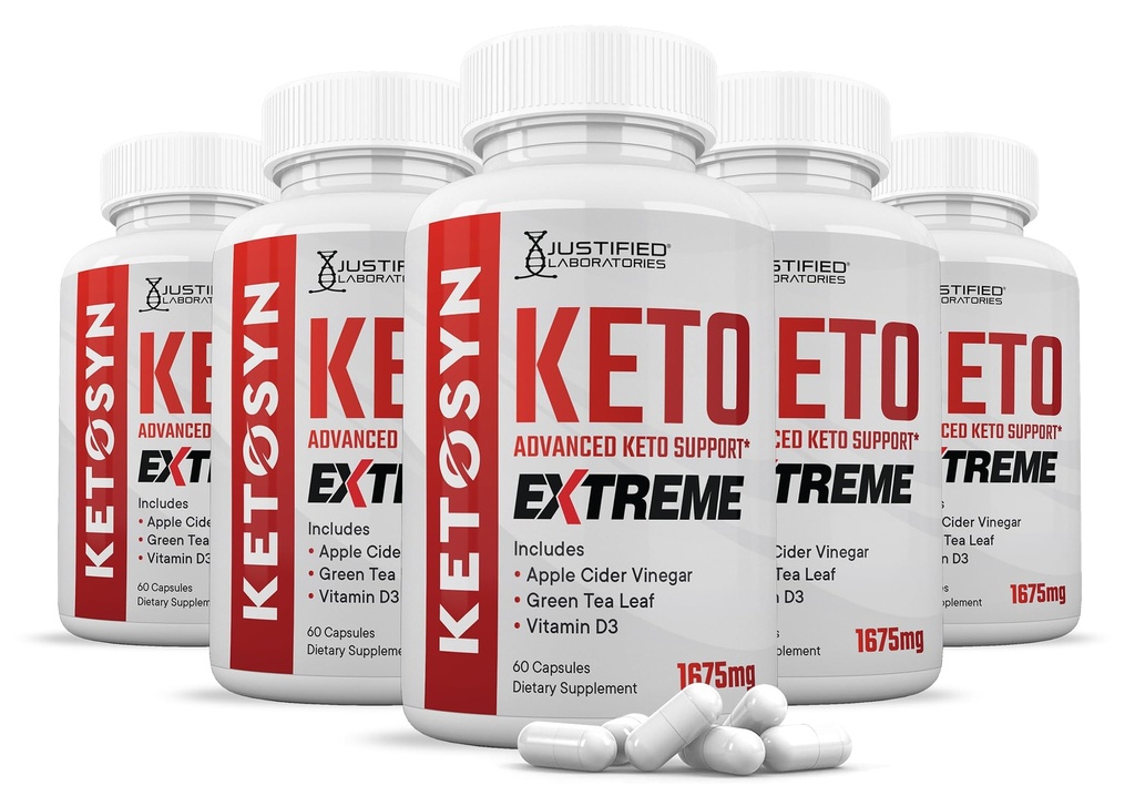 (5つのパック) Ketosyn Keto ACVの極端の丸薬1675のMG Ketoサポート ブレンドのカプセルはAppleのサイダーのVinegarの余分バージンのオリーブ オイルの粉の緑茶葉300のカプセルと形成されるケトACVのガミーに代わります