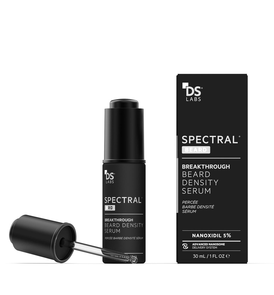 DS Labs Spectral.BRDのひげの調節の血清、30mL -サポート厚く、より完全な、顔の毛、Nanooxidil、Biotin、Niacinamide、足車オイル及びHyaluronicの酸、非Greasy、Parabenの自由に見ます