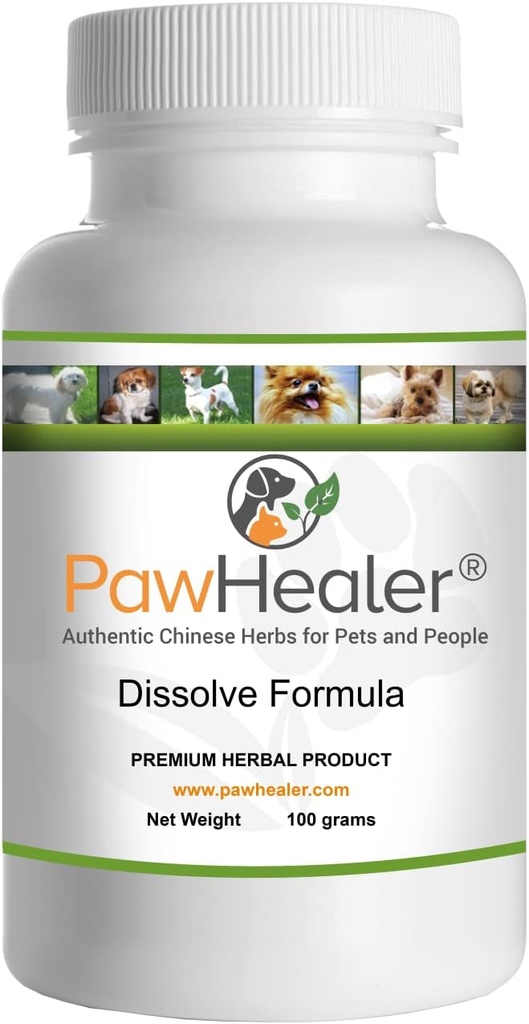 PawHealer® Dissolve Herbal Formula - 100 Grams Powder - Remedy for Fatty Lumps & Bumps in Dogs & Pets …