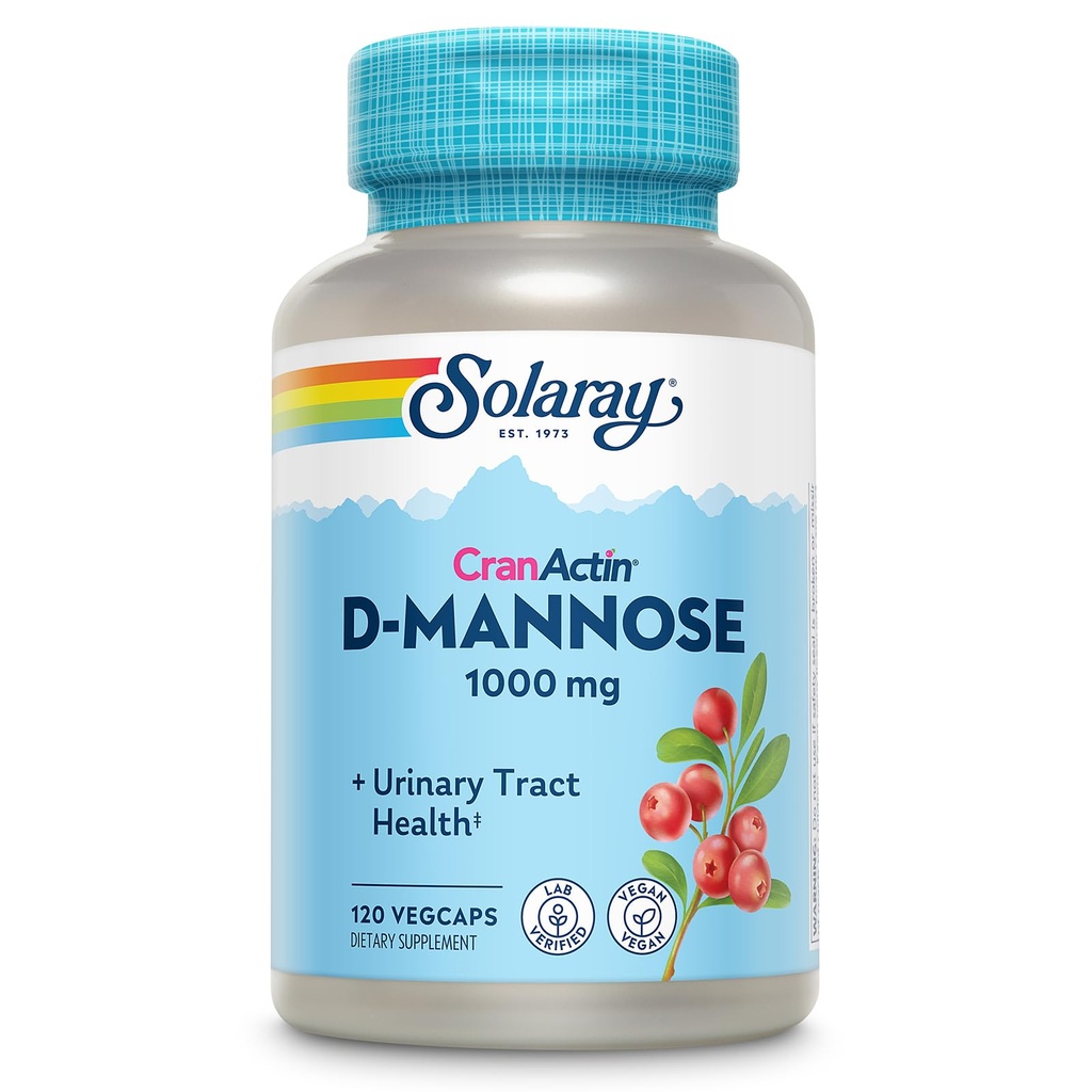 クランActinクランベリーエキス - Dマンノーズ1000mg - ビタミンCとクランベリーサプリメント - 尿路の健康をサポート - ビーガン、60日保証