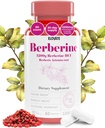 Elovate Berberine HCIカプセル、1200mg - オールナチュラル、3rdパーティテスト、非GMO&グルテンフリーのBerberineサプリメント、ハート&消化、60カウント