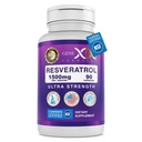 Genex Formulas Resveratrol 1500 mg Supplement for Healthy Aging – NSF Certified for Safety, Quality & Label Accuracy – Potent Antioxidant & Healthy Aging Formula - Gluten Free 90 Count