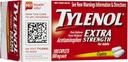 Tylenolの余分強さの痛みのReliever及びファーバーの減力剤CAPlets-100の計算