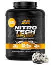 マッスルテックWheyプロテインパウダー(クッキー&クリーム、5LB) - Nitro Tech Whey Protein Isolate Smoothie Mix for Lean Muscle & Recovery - 24g of Whey Gold Protein for Women & Men - Packaging May Vary