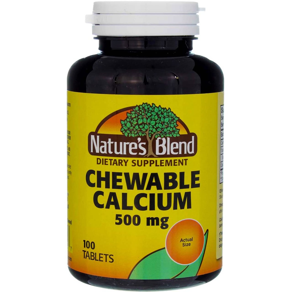 性質のブレンドのカルシウムChewable Bavarianのクリーム500のmg 100タブ