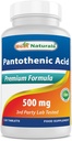 Best Naturals Pantothenic Acid 500 mg 120 Tablets