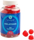 Snugell Melatonin Gummies 5 mg – 60 カウントの栄養補助食品 – ビーガンのためのベリーブレンド味, 非ウサギの形成, 非GMO, ペクチンベースの, グルテンフリー – 米国製 (1)