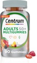 大人50のプラス、カルシウム、亜鉛およびビタミンBおよびDのMultivitamineralの補足のためのCentricumのMultiGummiesのGummyのMultivitamin、分類されたフルーツの味- 90の計算